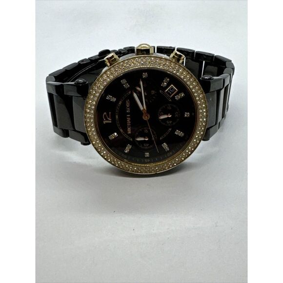 Michael Kors Parker MK6107 Womens Black Stainless Steel Analog Dail Watch JNA440 main image 8